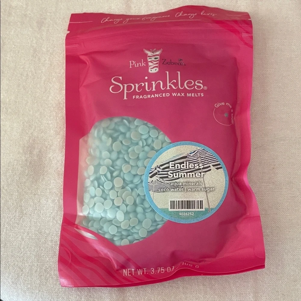 Pink Zebra Sprinkles in Pink and Aqua - Picture 1 of 1